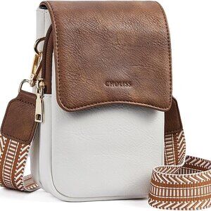 Small Leather Crossbody Bag Women Travel Wallet Phone Purse with Card Slots